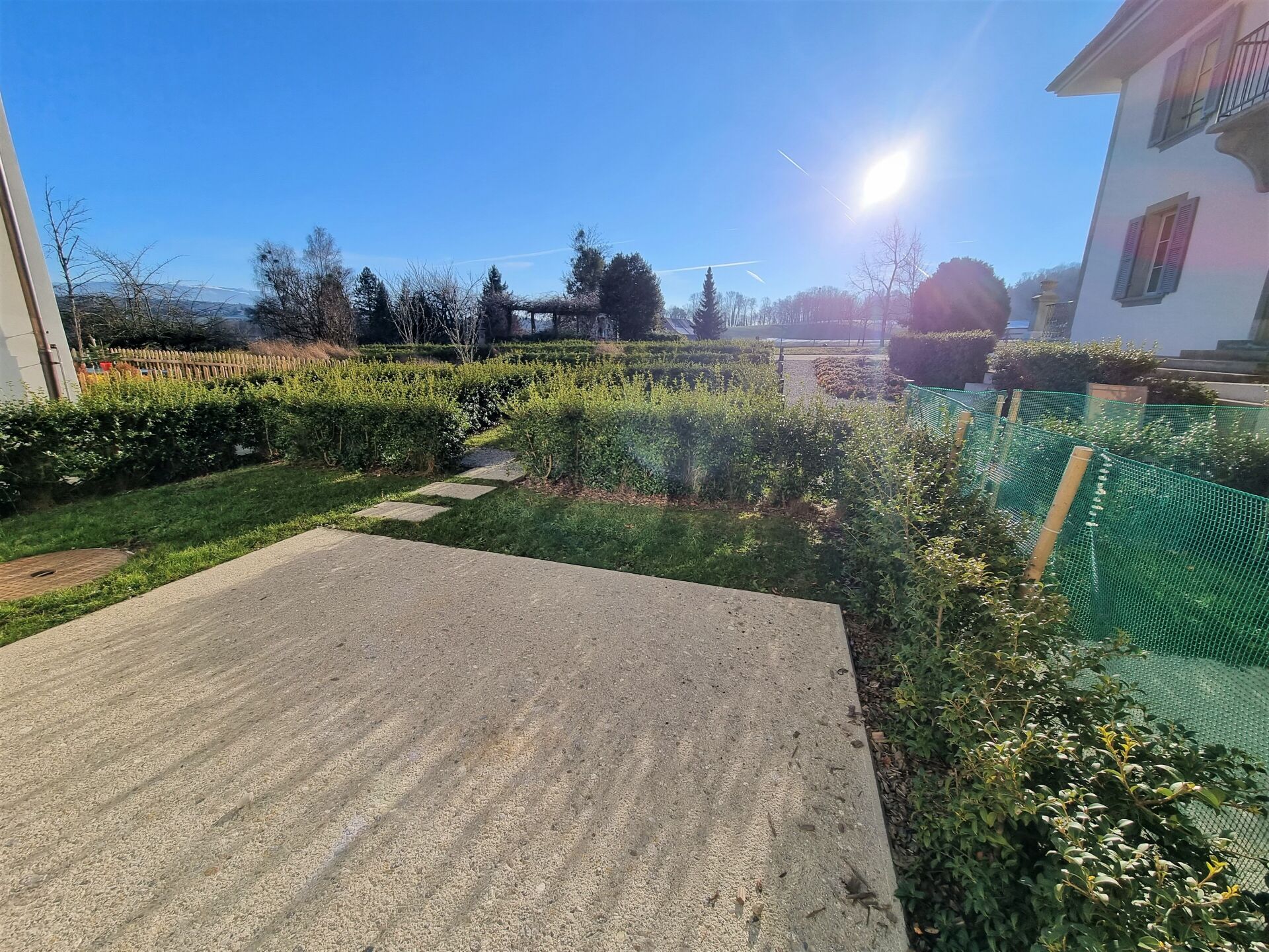 Belfaux – Appartement de 2 pièces au rez-de-chaussée avec terrasse et jardin